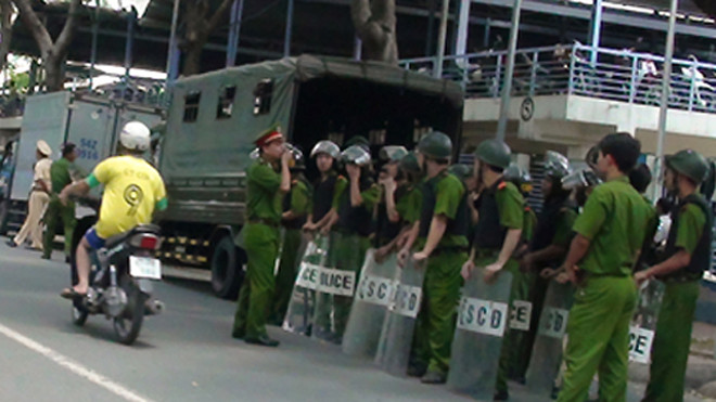 Bộ Công an đã phối hợp với Công an Bình Dương ổn định tình hình. Ảnh: VnExpress