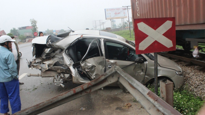 Hiện trường vụ tai nạn.