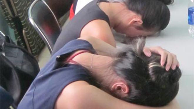 Một số mỹ nữ bán dâm bị phát hiện.