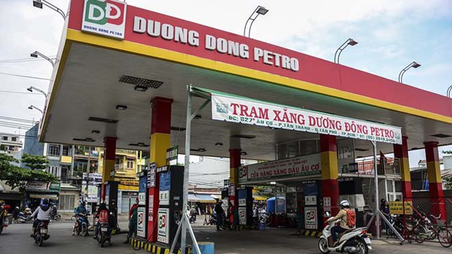 Đến sáng ngày 14/4, trạm xăng đã trở lại hoạt động sau đêm xảy ra sự cố.