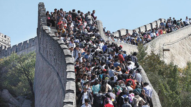 Một phần của Vạn Lý Trường Thành ở Bát Đại Lĩnh, ngoại ô Bắc Kinh. Ảnh: China Daily