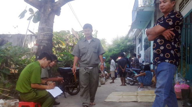 Hiện trường xảy ra sự việc đáng tiếc. 