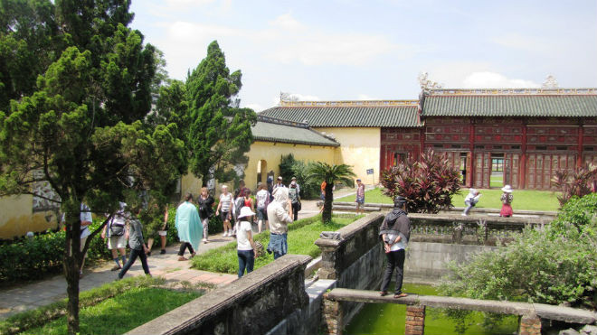 Hoàng cung Huế, nơi ẩn chứa các giá trị văn hóa đặc sắc của triều Nguyễn luôn được giới nghiên cứu trong và ngoài nước quan tâm. Ảnh: Ngọc Văn 