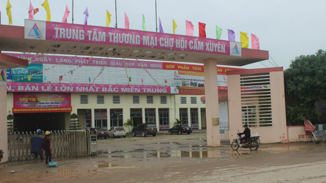 Trung tâm thương mại chợ Hội - nơi xảy ra vụ ẩu đả.