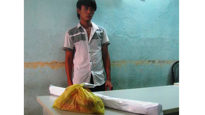 Đối tượng Hà Quốc Tài và hung khí gây án