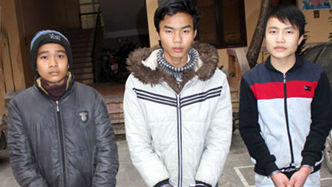 Các đối tượng bị bắt giữ