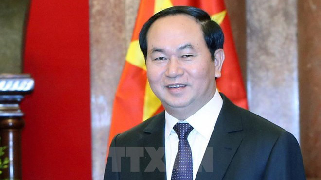 Chủ tịch nước Trần Đại Quang. (Nguồn: TTXVN)