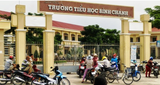 Trường Tiểu học Bình Chánh, nơi xảy ra vụ việc. Ảnh: Internet