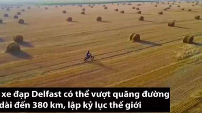 Xe đạp điện có thể chạy 380 km sau một lần sạc