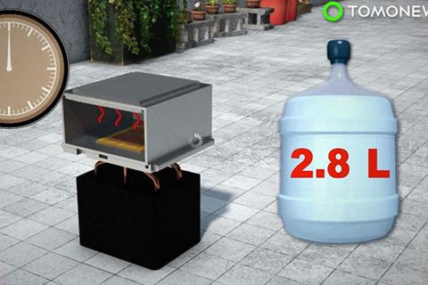 "Vắt" nước từ không khí bằng năng lượng mặt trời