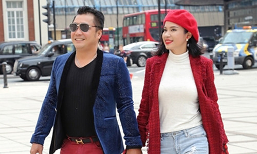 Việt Trinh và Lý Hùng đi công tác ở châu Âu cuối năm 2017. Ảnh: Duy England.