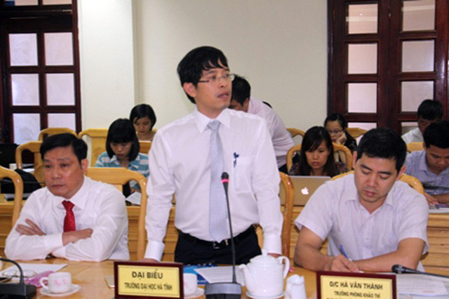 PGS.TS. Nguyễn Đình Thọ - Hiệu trưởng Trường ĐH Hà Tĩnh.