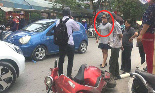 Hiện trường vụ va chạm giao thông