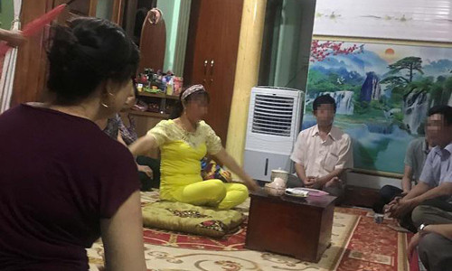 "Bà chúa" đang làm việc.