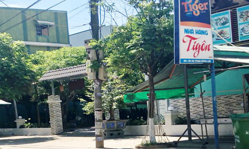 Nhà hàng Tingôn nơi xảy ra vụ việc. Ảnh: Tử Trực