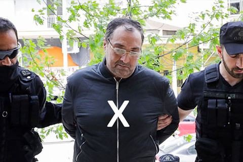 Lasha (dấu X) đã bị bắt tại Hy Lạp 