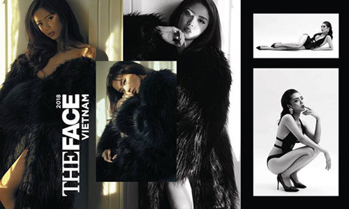 Hình ảnh gợi cảm hiếm có của Lâm Á Hân khi dự thi The Face 2018. 