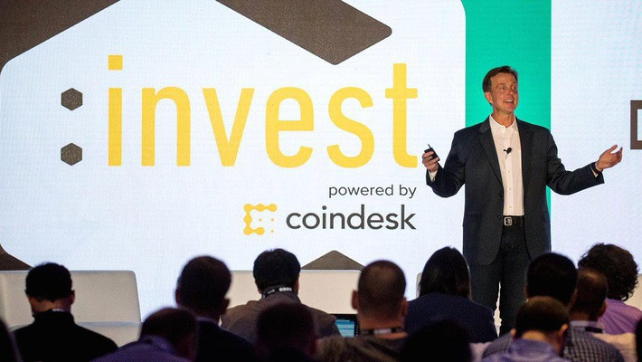 Một hội thảo về tiền ảo do CoinDesk tổ chức. Ảnh: AFP