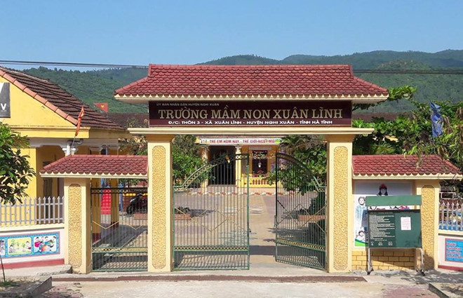 Trường Mầm non Xuân Lĩnh. Ảnh: Phan Hoài.