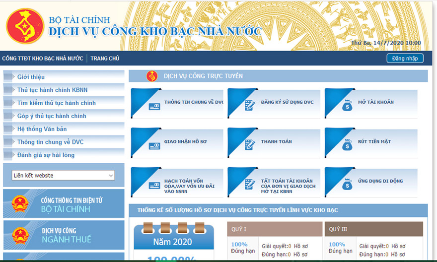 Phấn đấu 100% các đơn vị sử dụng ngân sách nhà nước (NSNN) có giao dịch với các đơn vị KBNN thực hiện dịch vụ công trực tuyến cấp độ 4