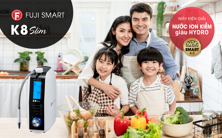 Thiết bị y tế tạo nước uống ion kiềm Fuji Smart K8 Slim mở ra xu hướng bảo vệ sức khoẻ mới tại Việt Nam