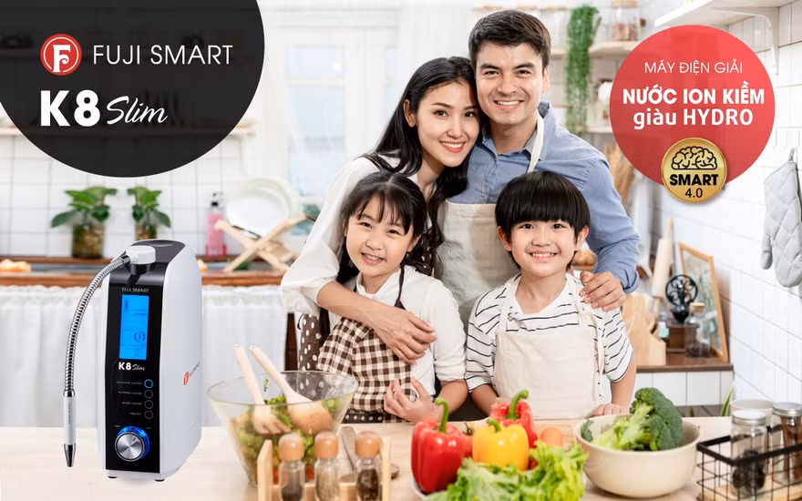 Thiết bị y tế tạo nước uống ion kiềm Fuji Smart K8 Slim mở ra xu hướng bảo vệ sức khoẻ mới tại Việt Nam