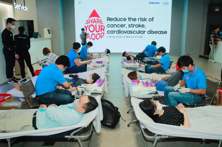 Bệnh viện Chợ Rẫy tổ chức hoạt động Hiến Máu Tình Nguyện với sự đồng hành của Samsung Vina
