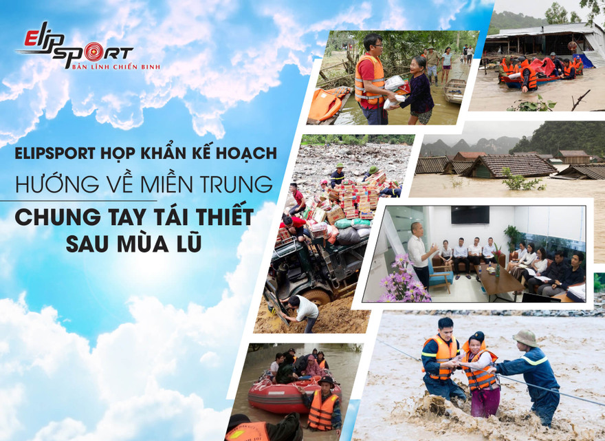 Elipsport góp phần chung tay ủng hộ đồng bào miền Trung