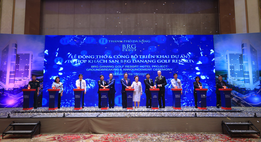 Nghi lễ bấm nút Động thổ Dự án Tổ hợp Khách sạn BRG Danang Golf Resort