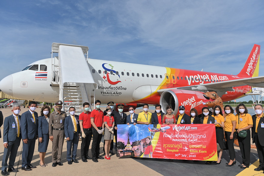 Vietjet Thái Lan khai trương đường bay Bangkok – Khon Kaen 