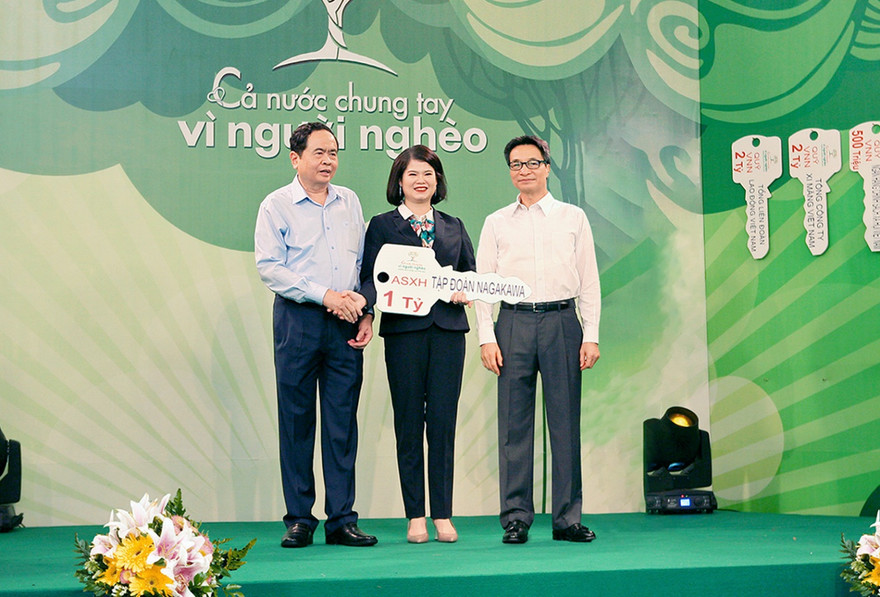 Nagakawa chung tay hỗ trợ người nghèo 'không để ai bị bỏ lại phía sau'