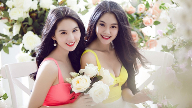 Ngọc Trinh, Linh Chi diện đồ đôi gợi cảm