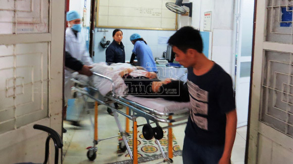 Vũ Đình B. cấp cứu tại Bệnh viện Hữu nghị Việt - Tiệp Hải Phòng