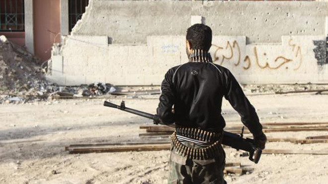 Khu vực ngoại ô thủ đô Damascus, Syria trong những ngày qua