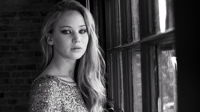 Chân dung nữ diễn viên Jennifer Lawrence.