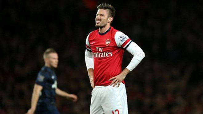 Giroud đối diện với án kỷ luật của Arsenal.