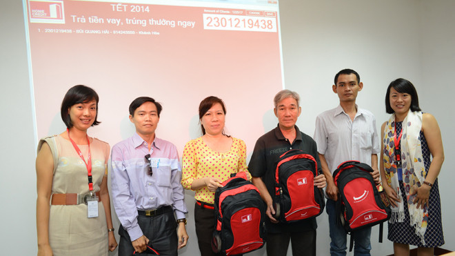 Các khách hàng trúng thưởng “Home Credit - Trả tiền vay, trúng thưởng ngay”