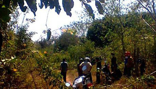 Khu vực phát hiện thi thể nạn nhân