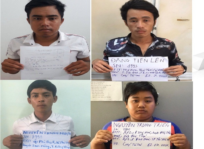 Bắt nhóm đối tượng chặn người đi đường để cướp xe