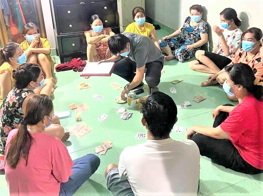 Hiện trường vụ đánh bạc