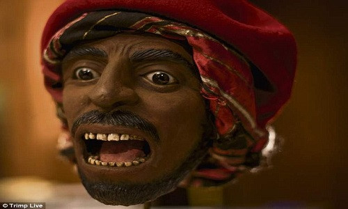 Đầu tượng thạch cao được làm dựa trên hộp sọ nguyên vẹn bên trong. Ảnh: Trimp Live.