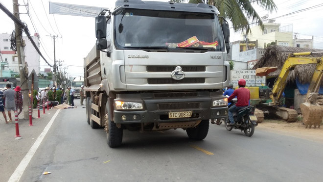 Hiện trường tai nạn.