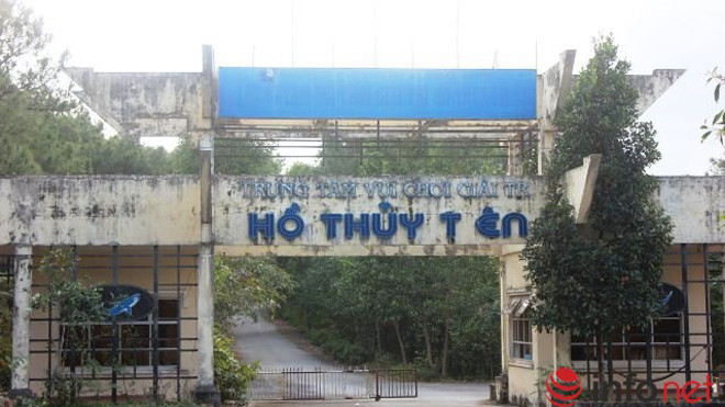 Công trình khu du lịch sinh thái hồ Thủy Tiên đã được UBND tỉnh Thừa Thiên – Huế thu hồi.