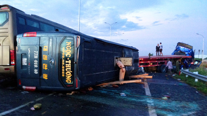 Hiện trường tai nạn.Ảnh: VECE cung cấp.