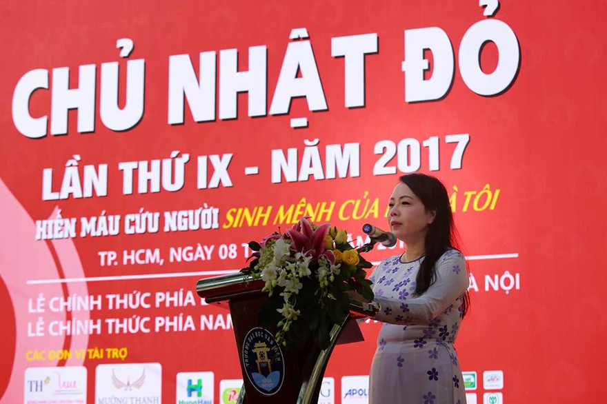 Bộ trưởng Bộ Y tế Nguyễn Thị Kim Tiến phát biểu - Ảnh: Như Ý