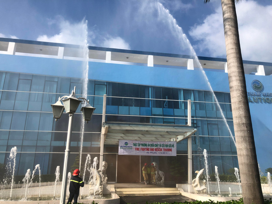 Diễn tập PCCC và cứu hộ cứu nạn tại VWS