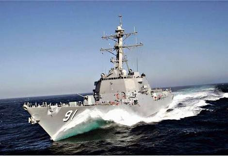 Tàu khu trục USS Pinckney (DDG-91) của hải quân Mỹ. Ảnh: SMH