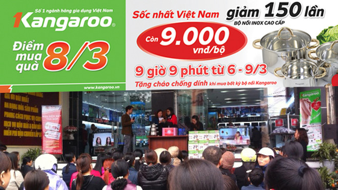 Xếp hàng săn khuyến mãi khủng của Kangaroo