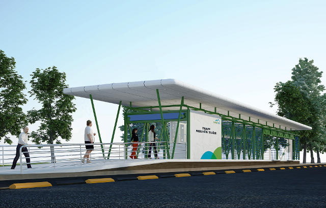 Mô hình trạm Nguyễn Tuân sau khi hoàn thiện