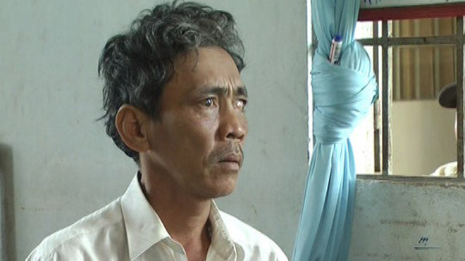 Đào Văn Phượng, kẻ đã đâm chết vợ tại chợ.